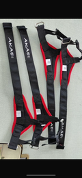 AKAEI Wrist Strap - Red on Black